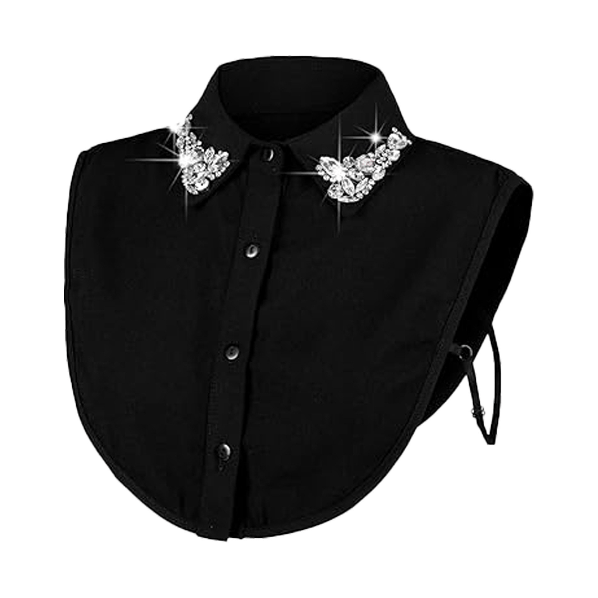 🔥Red Christmas Plaid Rhinestone Collar-tidenox