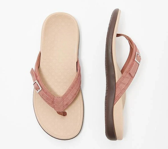 THONG SANDALS WITH BUCKLE DETAIL-tidenox