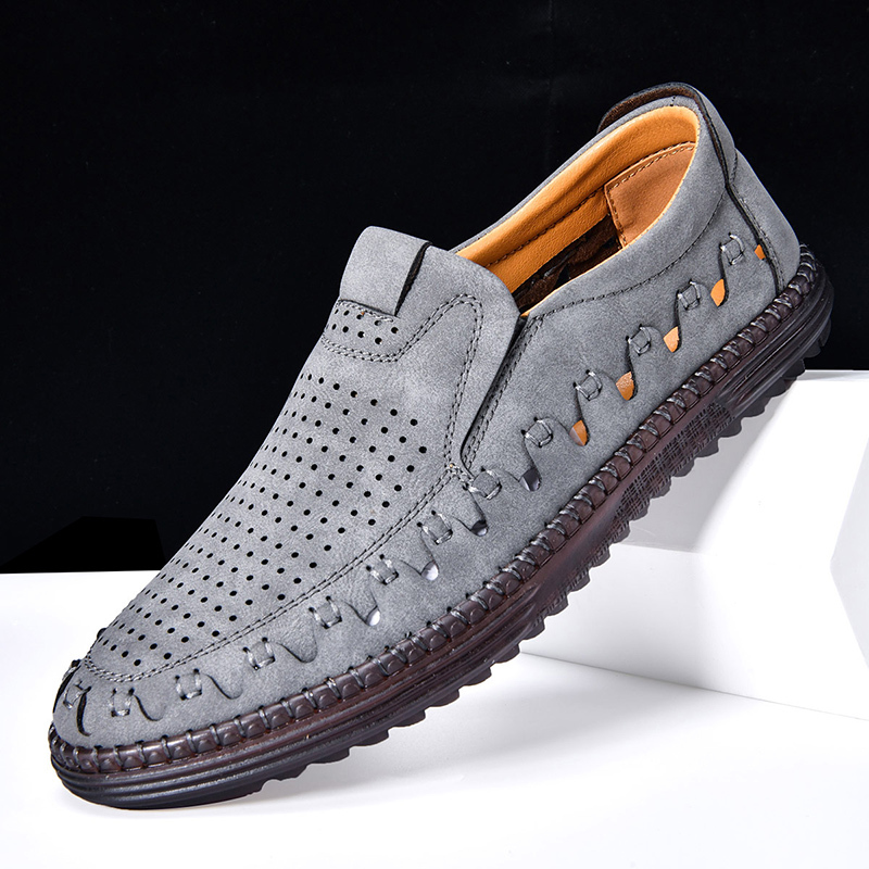 ⏰LAST DAY – 60% OFF🛒 Men's - Orthopedic Leather Loafers – Breathable, Supportive & Lightweight Casual Shoes for Walking, Driving & Everyday Comfort-tidenox