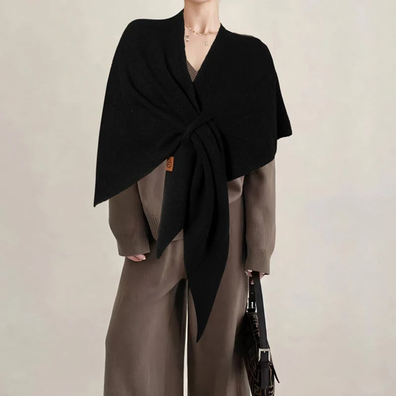 Women's Solid Color Shawl-tidenox