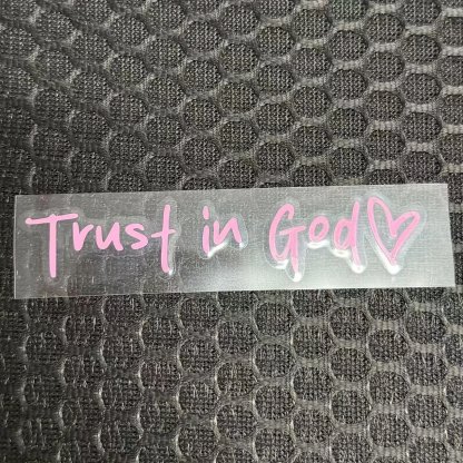 2pcs Trust in God Car Rearview Mirror Sticker, Car Rearview Mirror Decal, Inspirational Vinyl Sticker, Ideal Christian Gift