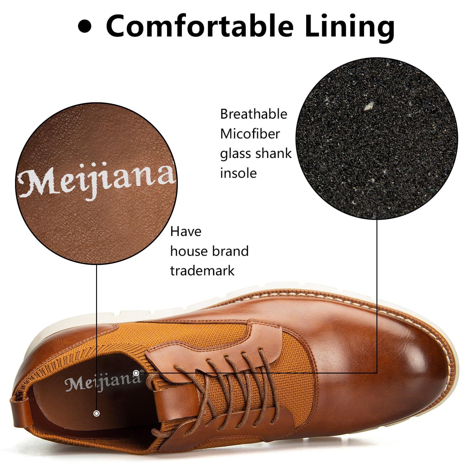 Men's Loafers Genuine Leather Shoes Casual Oxford Lace Up Dress Shoes-tidenox