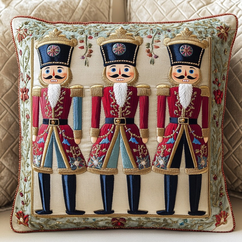 Fabric Nutcrackers XR1809009CL Quilt Pillow Case-tidenox