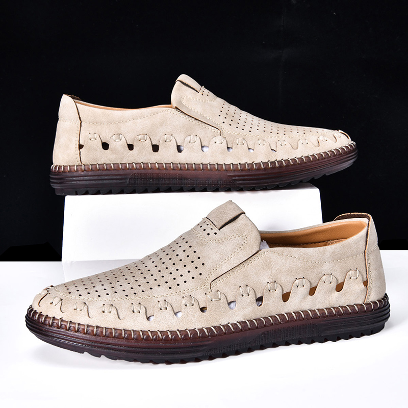 ⏰LAST DAY – 60% OFF🛒 Men's - Orthopedic Leather Loafers – Breathable, Supportive & Lightweight Casual Shoes for Walking, Driving & Everyday Comfort-tidenox