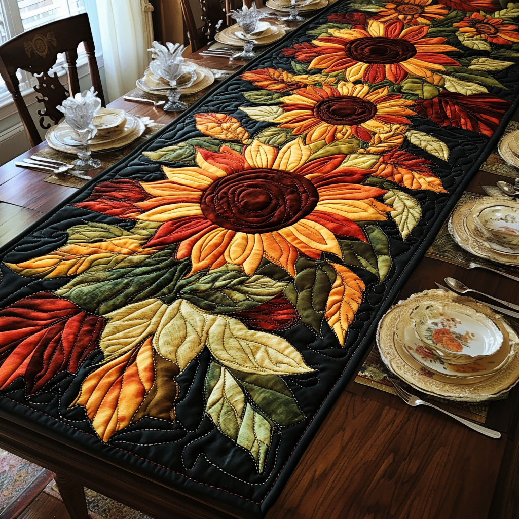 Autumn Garden Quilted Table Runner NCU0DV506-tidenox