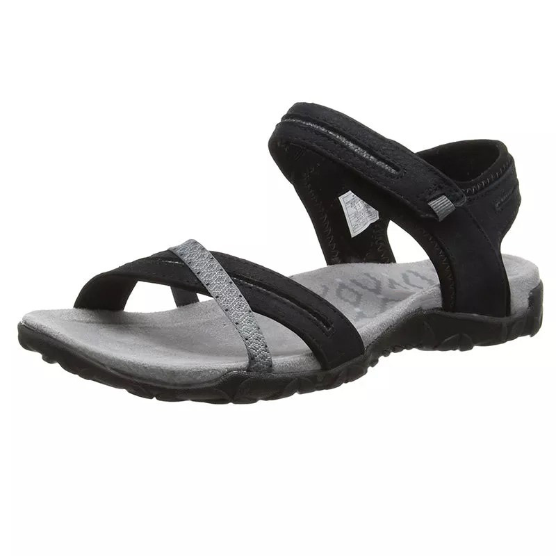 Women's  Arch Support Flat Leather Sandals-tidenox