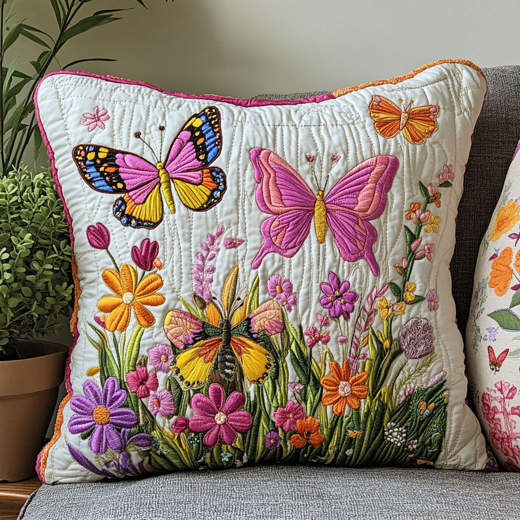Butterfly Floral Garden CW1507007CL Quilt Pillow Case-tidenox