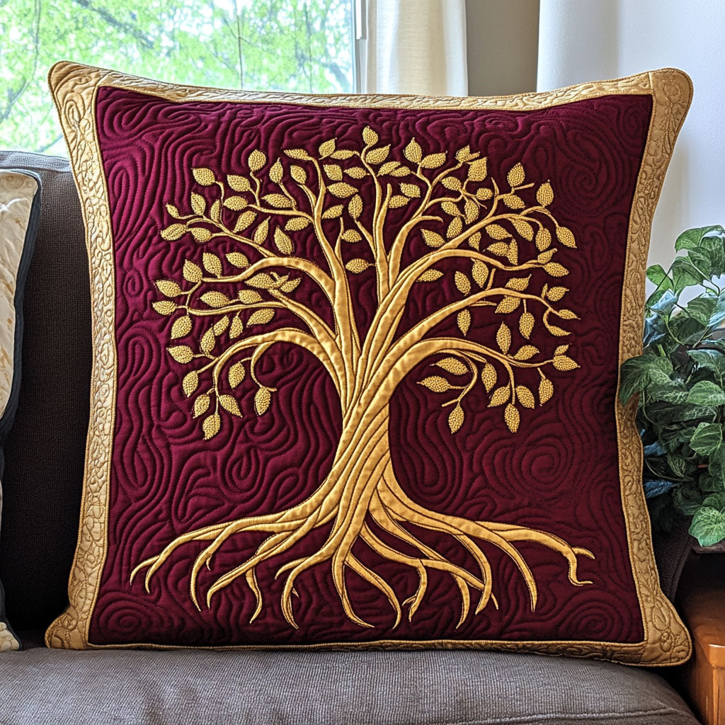 Tree of Life CW2406047CL Quilt Pillow Case-tidenox