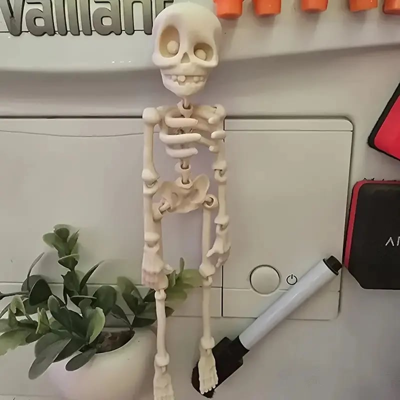 3D Printed Vintage Skeleton Magnetic Figurine 🎃-tidenox