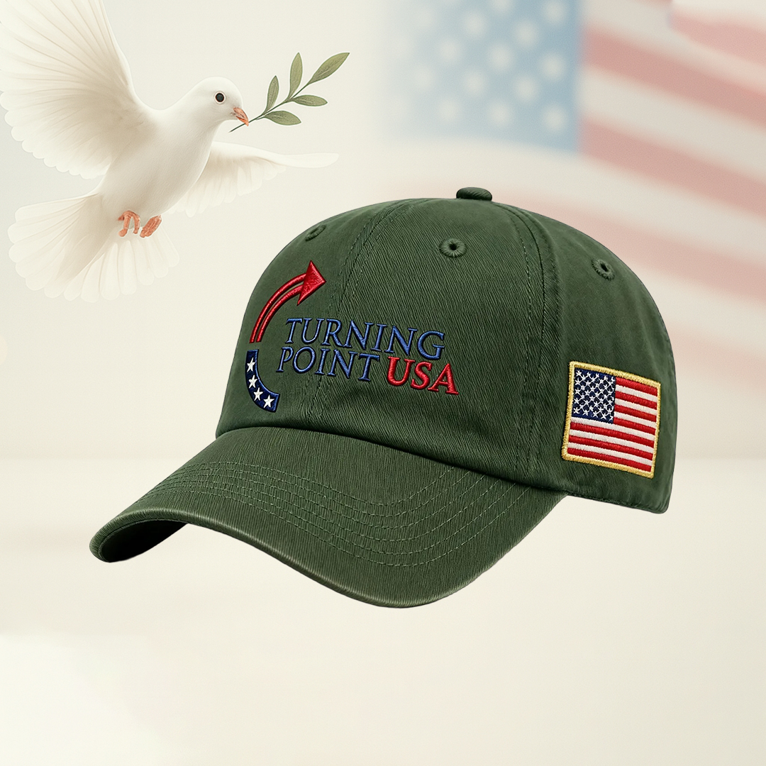 Retro Turning Point Action Print Baseball Cap-tidenox