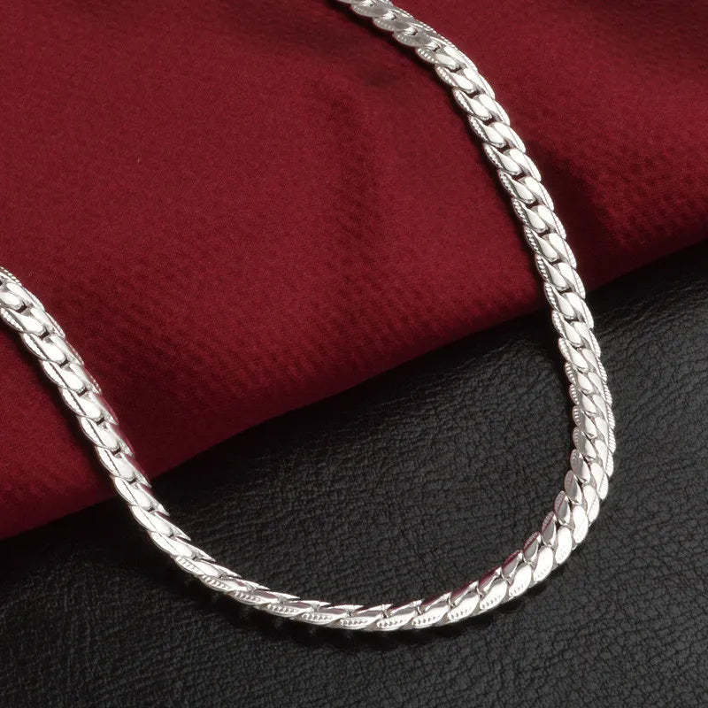 Serenity Silver Necklace-tidenox