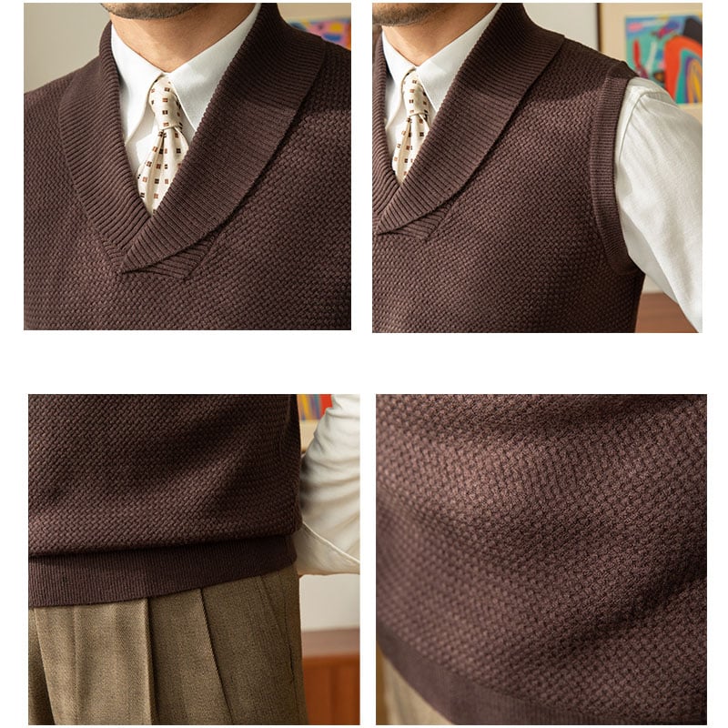 Men's Gentleman Warm Knitted Vest (Buy 2 Free Shipping)-tidenox
