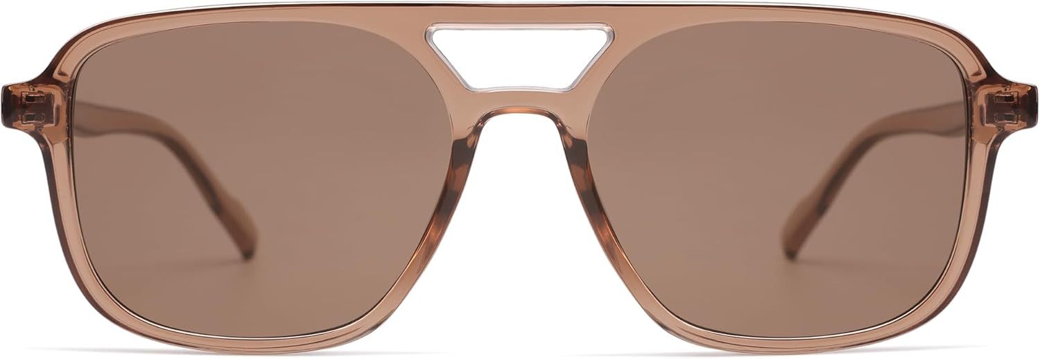 SOJOS Retro Aviator Sunglasses for Women Men,Trendy Rectangle Womens Mens Shades Sun Glasses SJ2202-tidenox