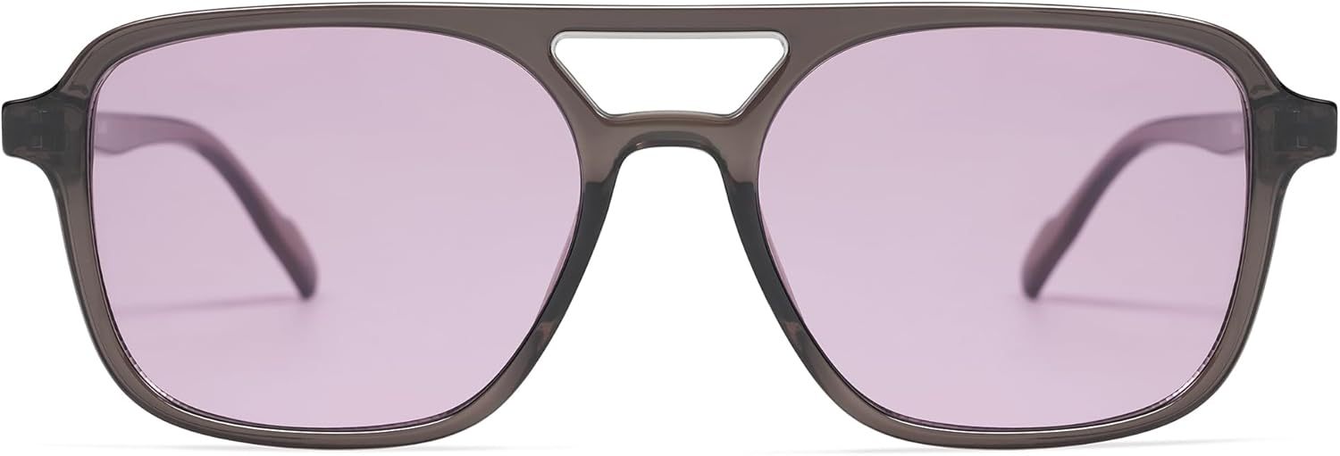 SOJOS Retro Aviator Sunglasses for Women Men,Trendy Rectangle Womens Mens Shades Sun Glasses SJ2202-tidenox