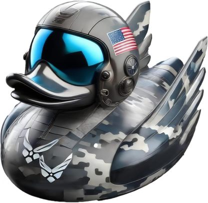  Military Branch Resin Duck - Hand-Painted Collectible Miniature 