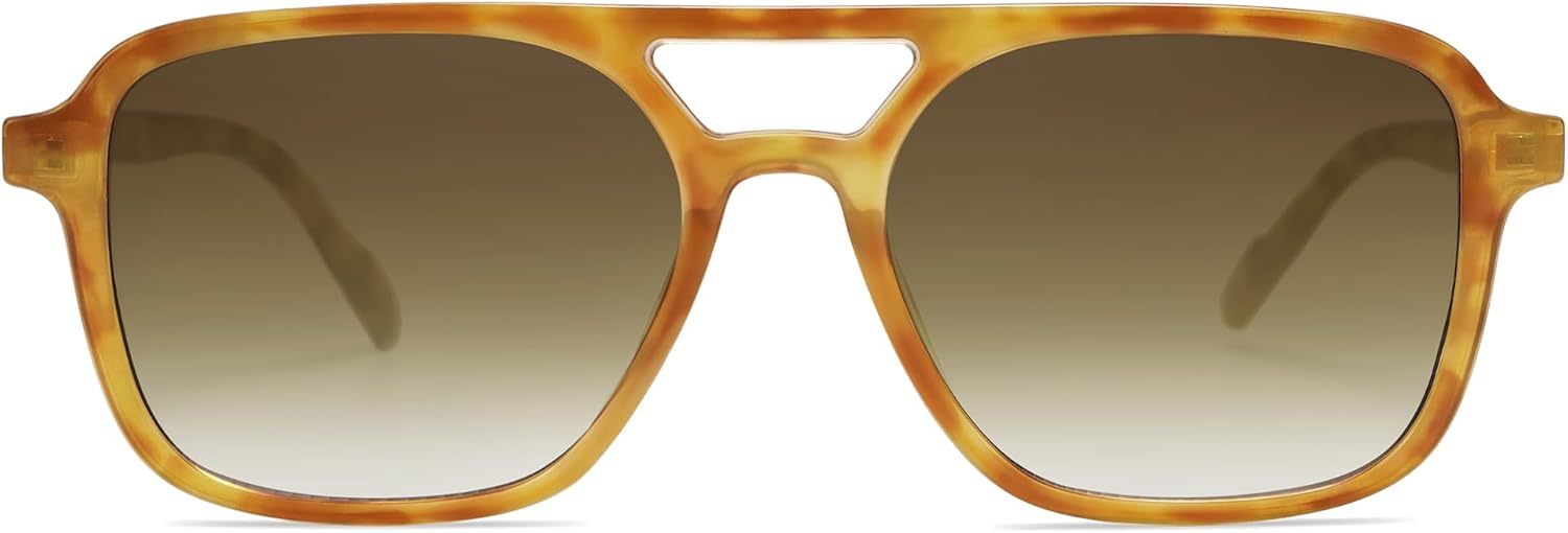 SOJOS Retro Aviator Sunglasses for Women Men,Trendy Rectangle Womens Mens Shades Sun Glasses SJ2202-tidenox