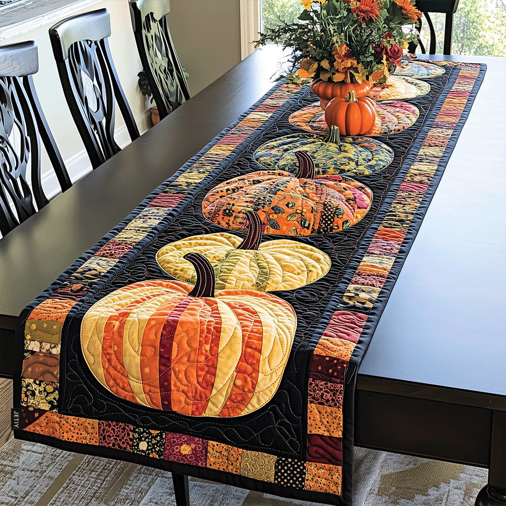 Fall Pumpkin Quilted Table Runner NCU0TH1728-tidenox
