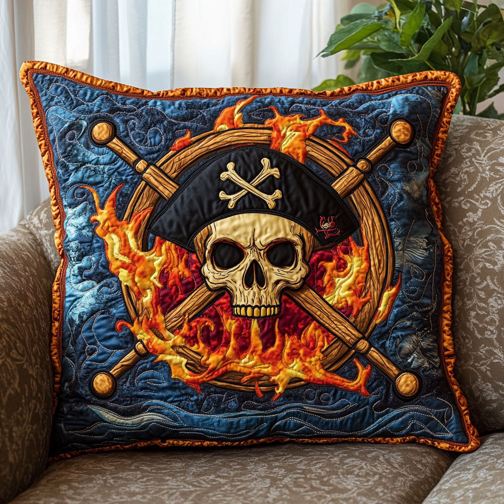Pirate Skull CW2406041CL Quilt Pillow Case-tidenox