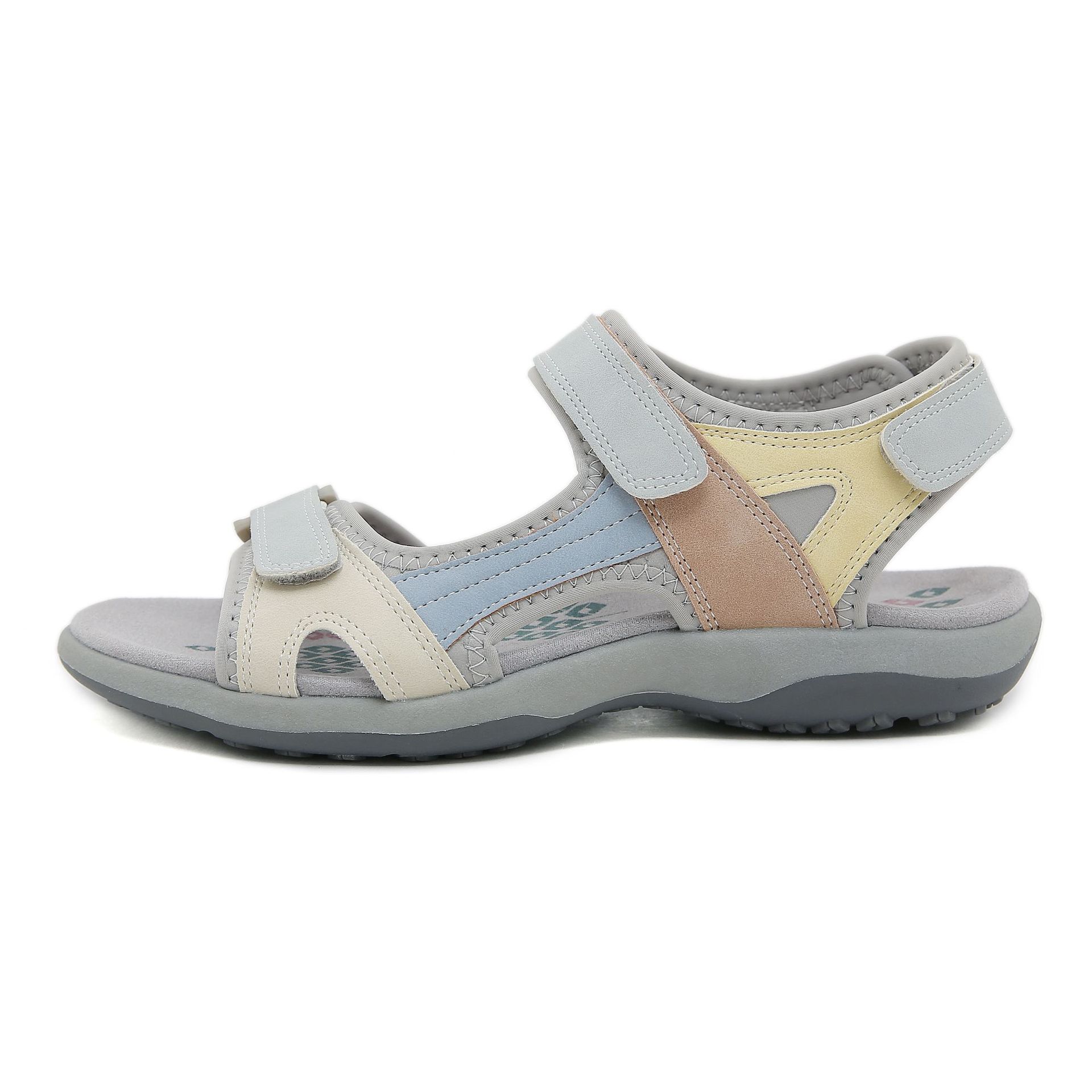 Orthopedic Sandals - Color Blocking Velcro Sports Sandals-tidenox