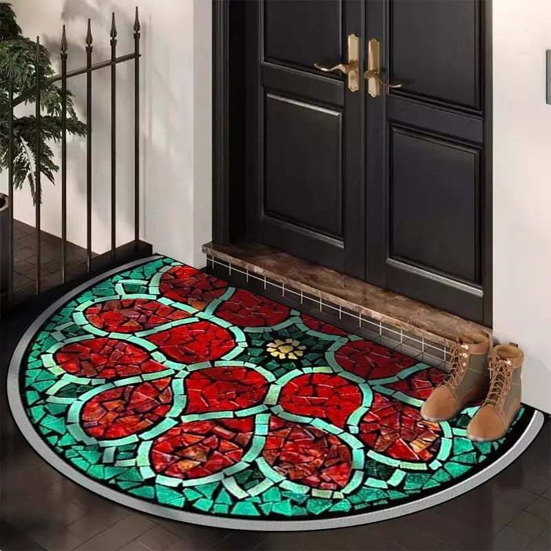 💖Boho Style Semicircular Door Mat - Non Slip Soft Floor Carpet