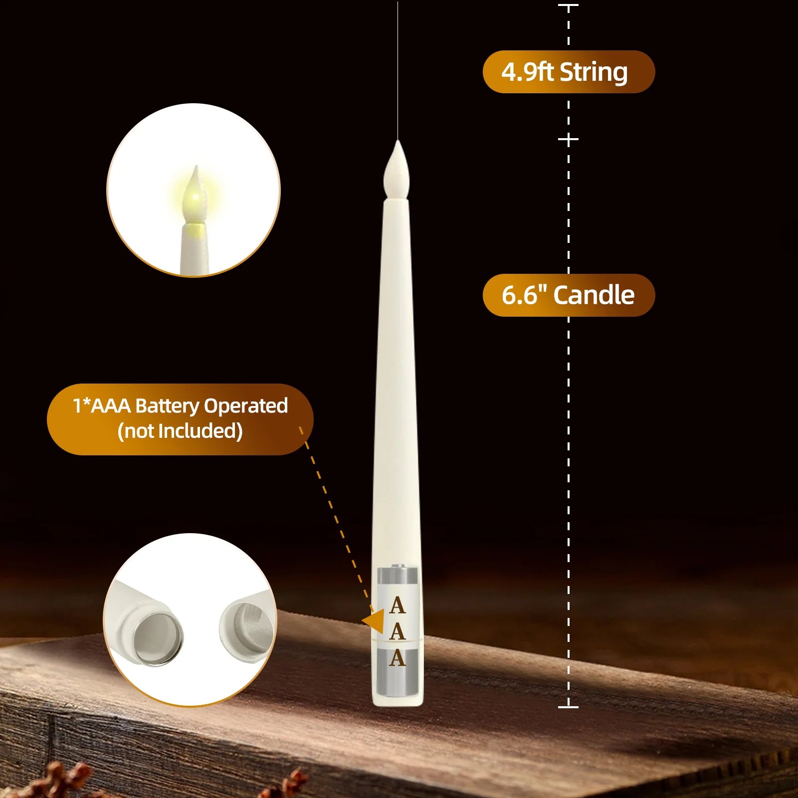 Floating Candles with Wand🎃