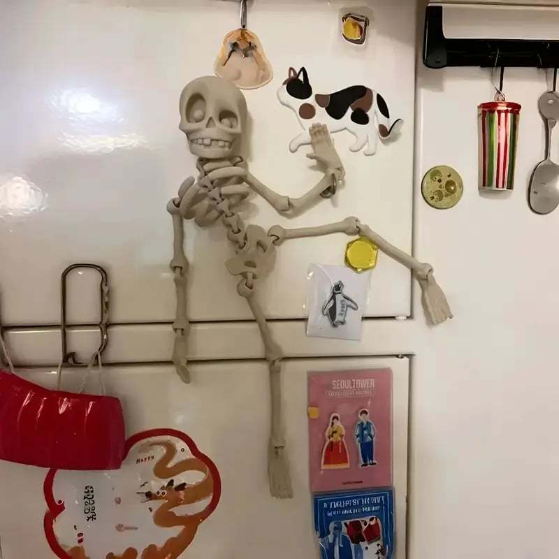 3D Printed Vintage Skeleton Magnetic Figurine 🎃-tidenox