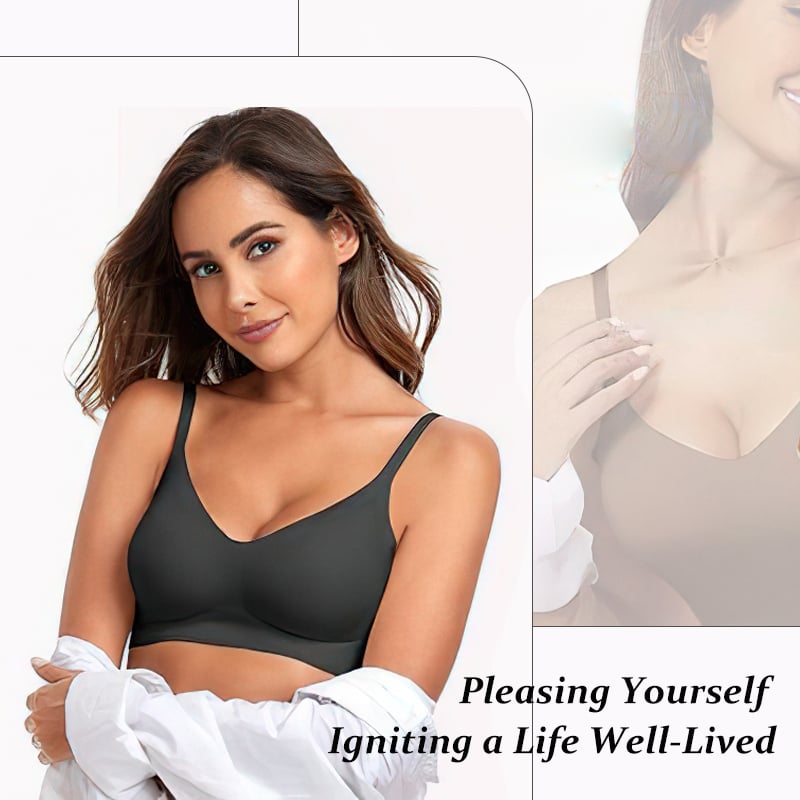Womens Seamless Bra No Underwire Comfort Push Up Bras Buttery Soft Wireless Bralette Full Coverage Sport Everyday Bra-tidenox