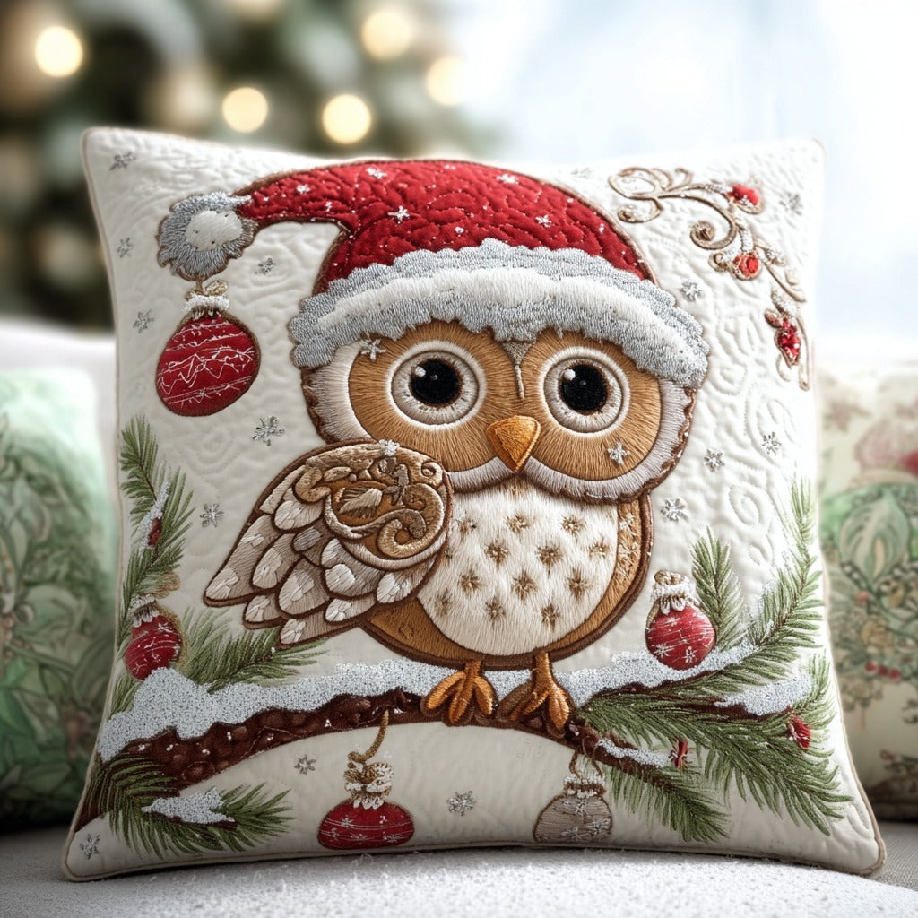 Gingderbread Owl XR0111002CL Quilt Pillow Case-tidenox
