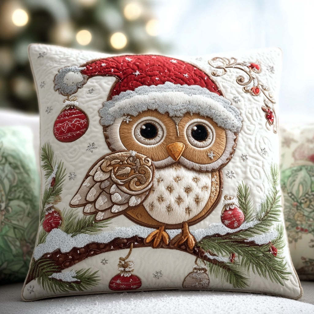 Gingderbread Owl XR0111002CL Quilt Pillow Case-tidenox