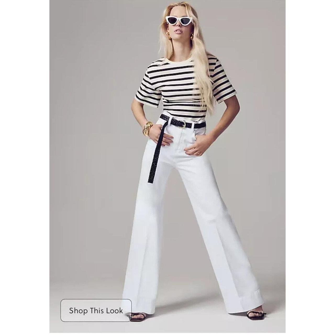 Tummy Control Tall Wide Leg Denim Trouser-tidenox