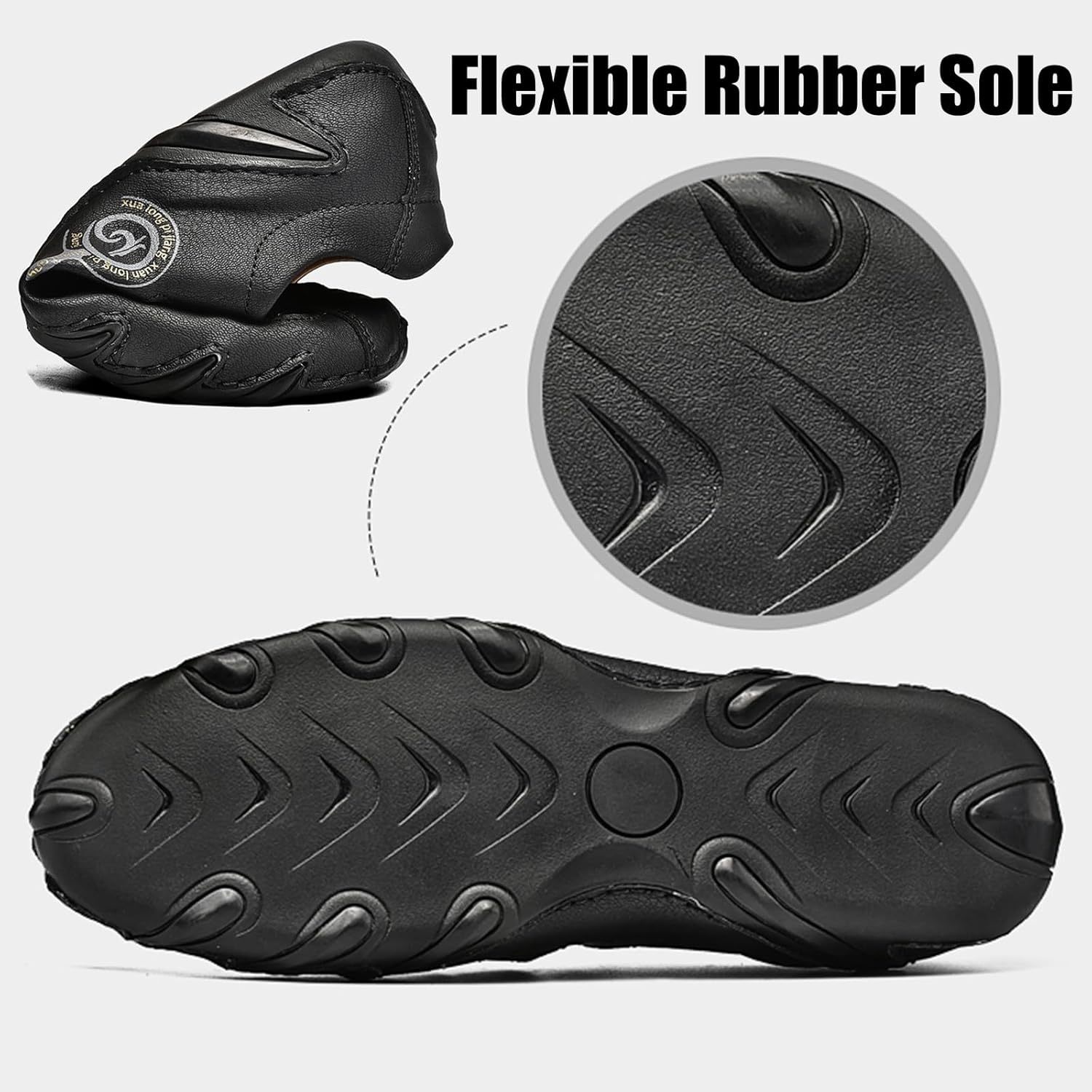  Men's Closed Toe Outdoor Leather Sandals Lightweight Adjustable Trail Hiking Walking Athletic Sandals Summer Casual Beach -tidenox