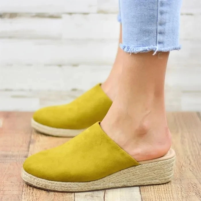 😍Last Day 50% OFF😍-Women's Espadrille Mules Wedge Heels Sandals-tidenox