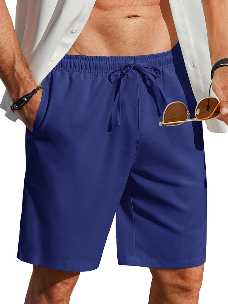 Casual Summer Linen Blend Shorts (US Only)-tidenox