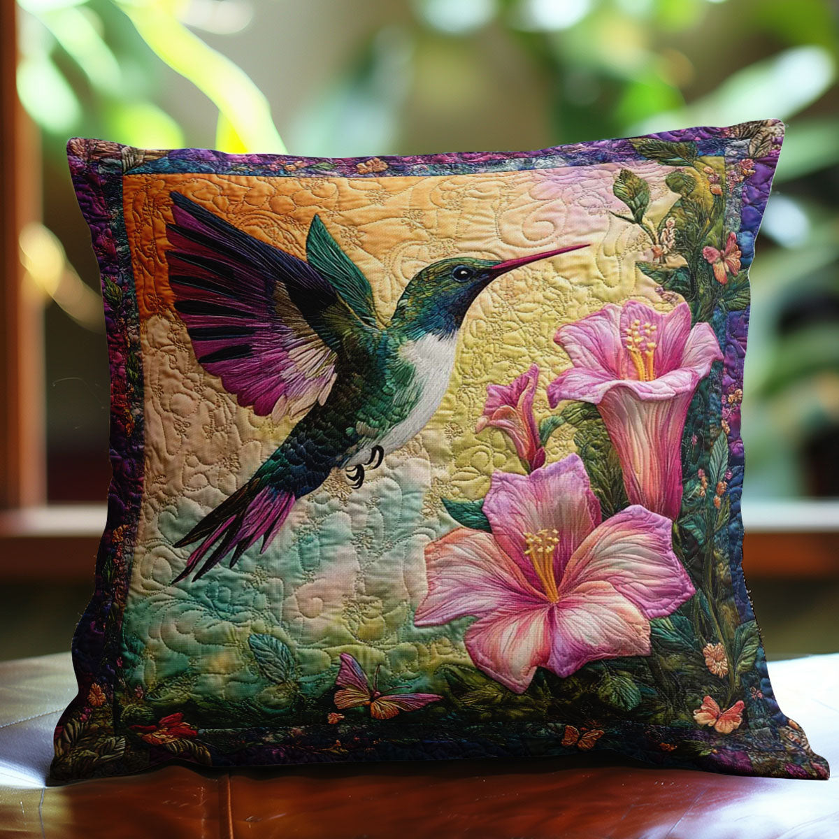 Hummingbird Serenade WN0802116CL Quilt Pillow Case-tidenox