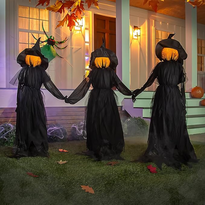 ⚡This Week's Special Price $29.99🎃2025 Halloween Sale 🧙‍♀️Lighted Halloween Witch Stakes