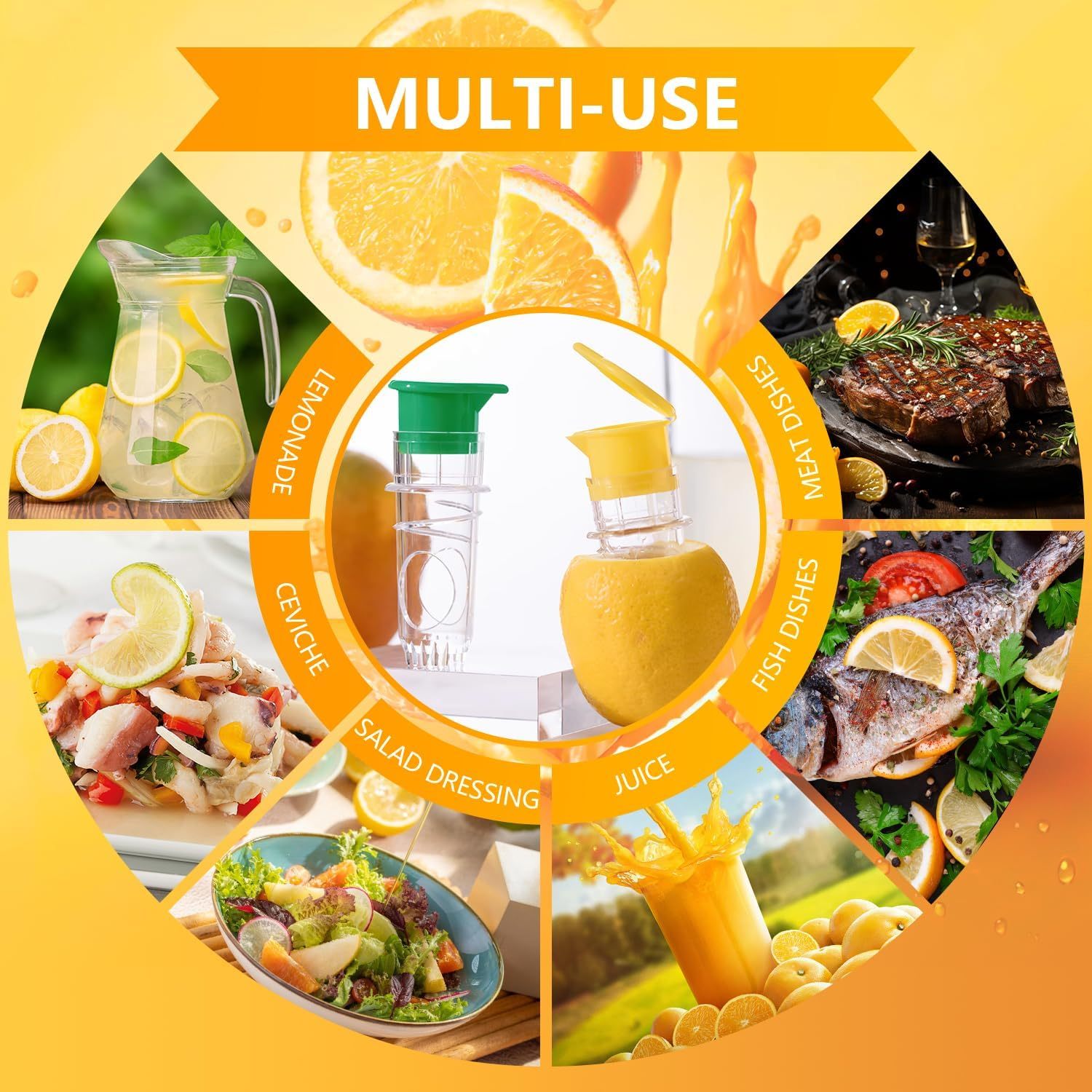 🍋 Lemon Mini Squeezer - Your Pocket-Sized Juice Powerhouse! 💪✨-tidenox