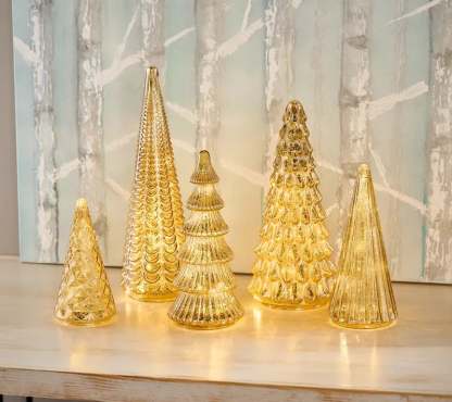BFF Collection Set of 5 Illuminated Trees-tidenox
