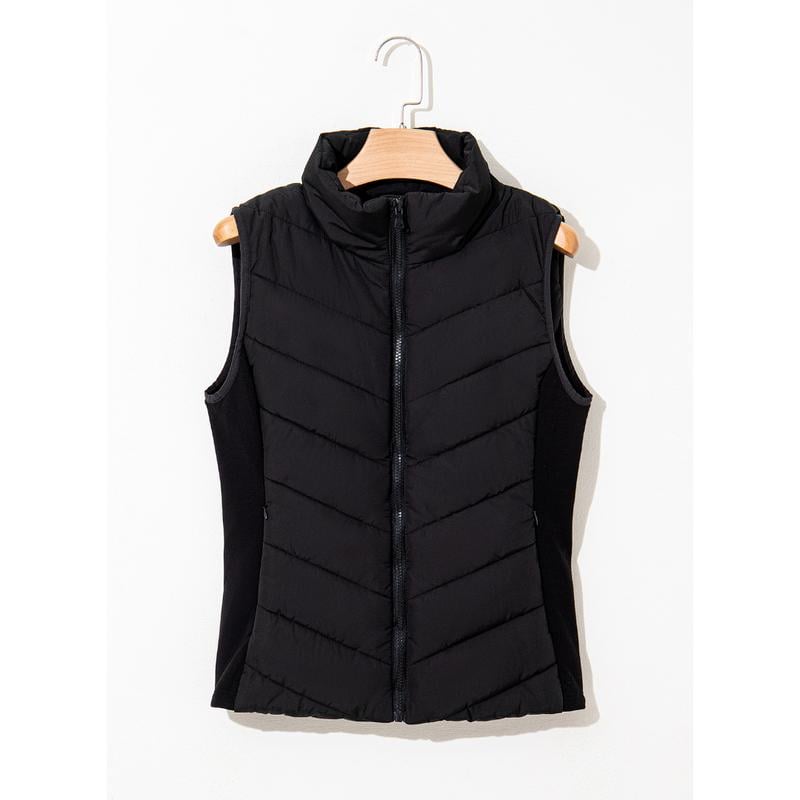 ✨️Cozy Without Bulk: Puffer Vest Women Sleeveless Zip Up Outerwear-tidenox