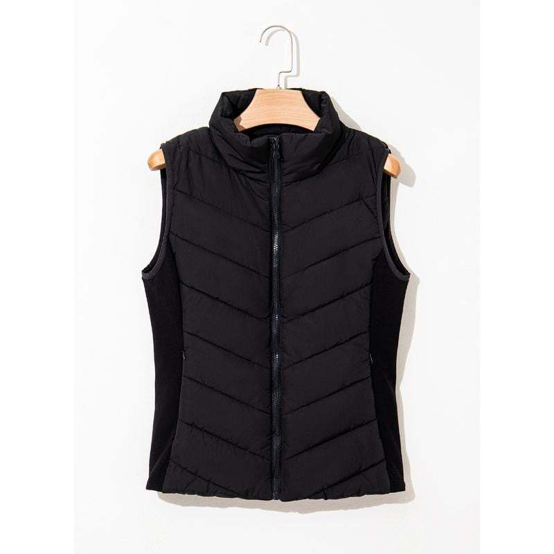 ✨️Cozy Without Bulk: Puffer Vest Women Sleeveless Zip Up Outerwear-tidenox