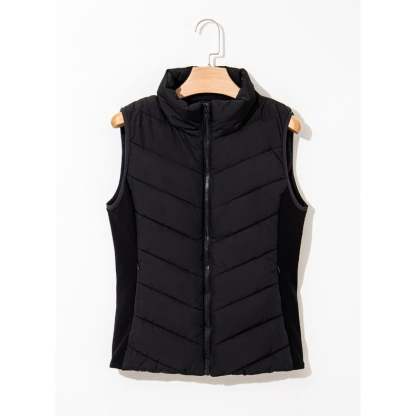 ✨️Cozy Without Bulk: Puffer Vest Women Sleeveless Zip Up Outerwear-tidenox
