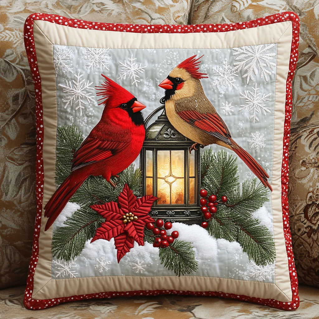 Christmas Cardinal CW0110051CL Quilt Pillow Case-tidenox