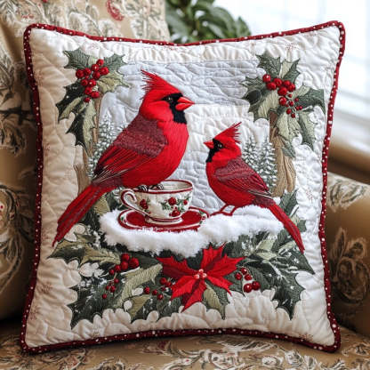 Cup Cardinal XR1809016CL Quilt Pillow Case-tidenox