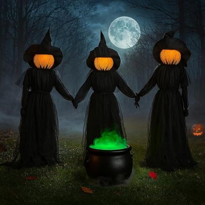 ⚡This Week's Special Price $29.99🎃2025 Halloween Sale 🧙‍♀️Lighted Halloween Witch Stakes