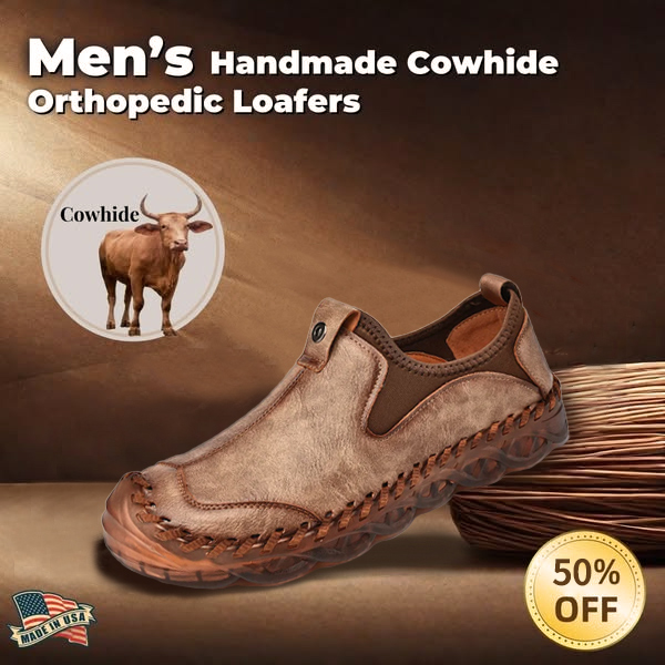 Men's Handcrafted Genuine Leather Moccasins Foot Wear-tidenox