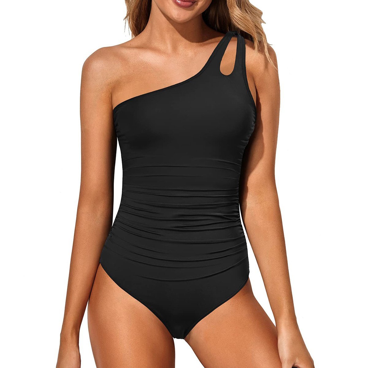 🩱One Shoulder One Piece Swimsuit🏖️-tidenox