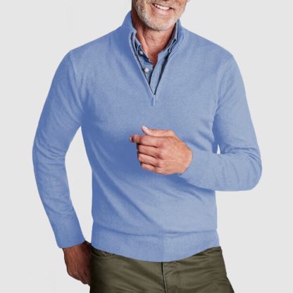 Men's New Cashmere Collar Pullover Shirt-tidenox