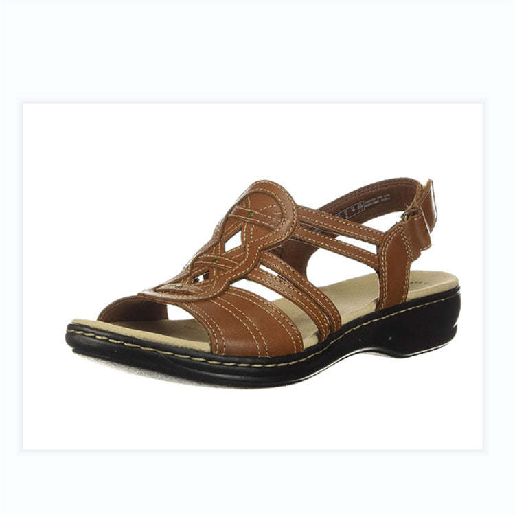 Women's Flat Arch Support Beach Sandals-tidenox