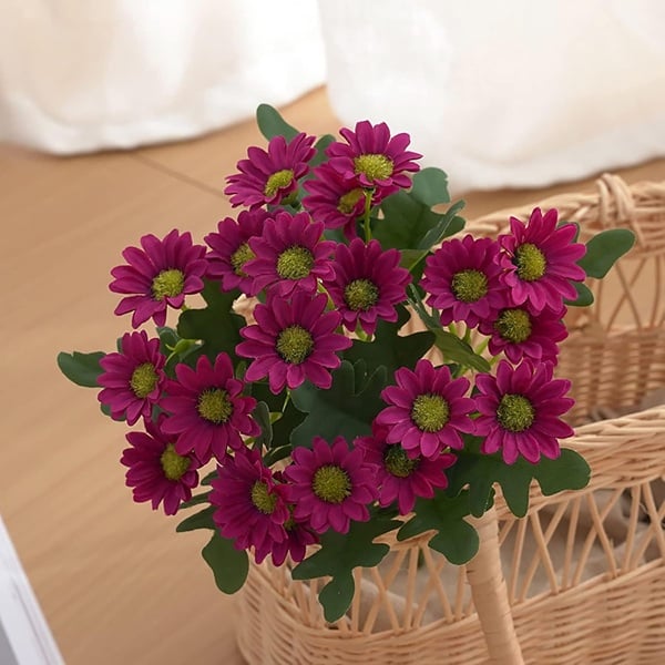 🏆Flash Sale⚡Artificial Outdoor Sunset Mums Flowers - UV resistant, Waterproof, Windproof