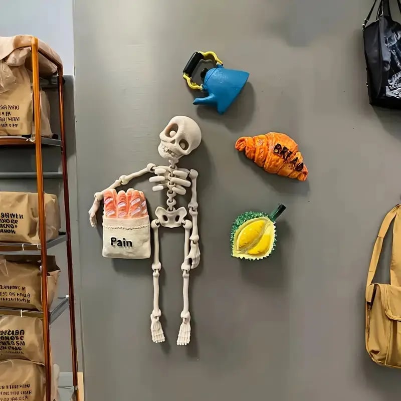 3D Printed Vintage Skeleton Magnetic Figurine 🎃-tidenox