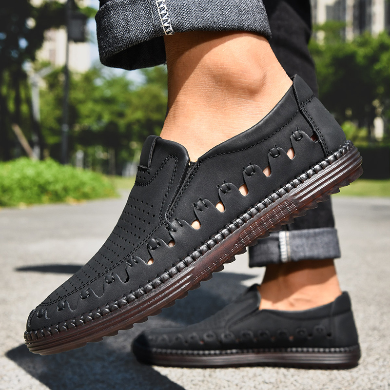 ⏰LAST DAY – 60% OFF🛒 Men's - Orthopedic Leather Loafers – Breathable, Supportive & Lightweight Casual Shoes for Walking, Driving & Everyday Comfort-tidenox